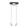 Ouch! -  O-Ring With Nipple Clamps. Knebel z silikonowym ringiem i klamerkami na sutki. Premium design.