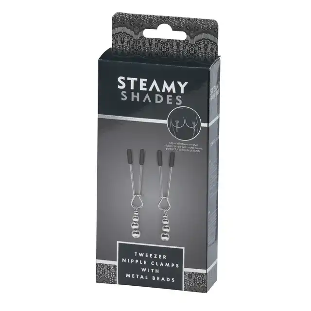 Steamy Shades - Tweezer Nipple - erotyczne klamerki na sutki z opcją zwiększania ucisku