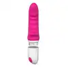 Elys - Rhinhorn Vibe Pink. Silikonowy wibrator w kształcie rogu nosorożca. 9 trybów 