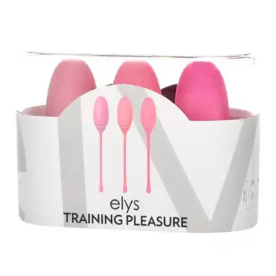 Elys - Training Pleasure Vaginal Balls. Progresywny zestaw kulek gejszy. Gładki silikon 