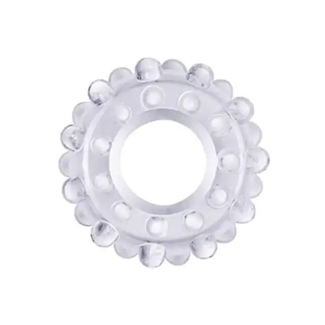 LoveToy - Power Plus Flexible Cock Ring - silikonowy, przezroczysty ring na penisa, dłuższa erekcja, niesamowita przyjemność 