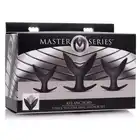 Master Series -Anal Anchor 3 Set. Zestaw progresywny cudownie rozpychających korków analnych 