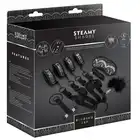 Steamy Shades -  Binding Set - elegancki zestaw do krępowania, piórko i opaska w zestawie