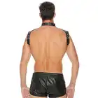 Ouch! - Men Harness with Neck Collar - One Size - Czarna. Fetish Brand of the Year