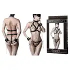 Grey Velvet - Boski, efektowny komplet 5 częściowy do zabaw BDSM. Rozmiar uniwersalny XS-XL