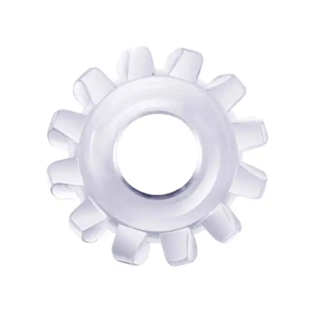 LoveToy - Power Plus Flexible Cock Ring - silikonowy ring na penisa, przezroczysty, dłuższa erekcja, niesamowita przyjemność 