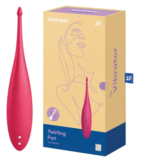 Satisfyer - Twirling Fun Magneta - wibrator z ruchomą, perfekcyjną końcówką. Satysfakcja gwarantowana