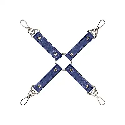 Ouch! -  Hogtie Connector Sailor Blue. Krzyżak do wiązania z extra motywem marynarskim. Ostatnia sztuka!