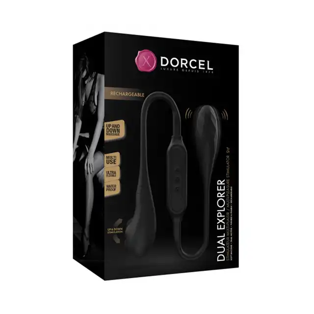 Dorcel - Dual Explorer - Dual Stimulatior - jeden gadżet, wiele przyjemności! Stymulacja pochwy, krocza, odbytu, sutków, łechtaczki