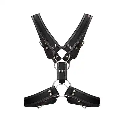 Ouch! - Scottish Harness -Super męski harness. L/XL - Czarny. Fetish Brand of the Year.