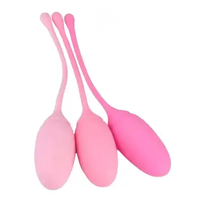 Elys - Training Pleasure Vaginal Balls. Progresywny zestaw kulek gejszy. Gładki silikon 
