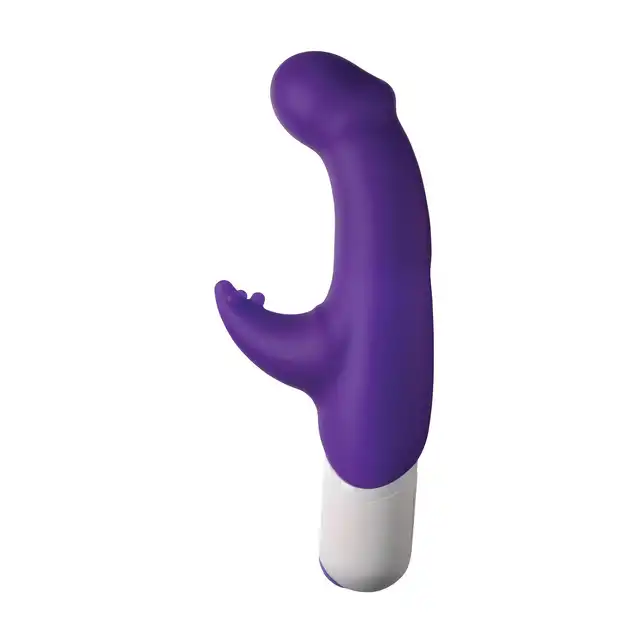 Stoys - Ashley Silicone Vibrator. Fioletowy wibrator do stymulacji punktu G i łechtaczki. Mega Sale!