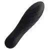 Svakom - Tulip Vibrator Black. Mini wibrator o prążkowanej zakrzywianej strukturze. USB