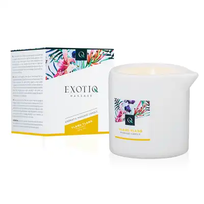 Exotiq -  Ylang Ylang Candle 200g. Świeca do masażu o zapachu ylang ylang. Bardzo aromatyczna 