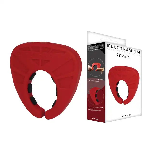 ElectraStim - Viper Cock. Ring z elektrostymulacją jąder i członka. Silikon premium. 