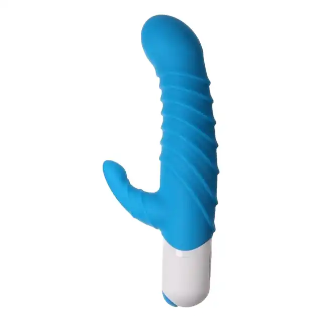Stoys - Ayleen Silicone Vibrator. Prążkowany wibrator ze stymulacją łechtaczki. Moc doznań. Mega Sale!