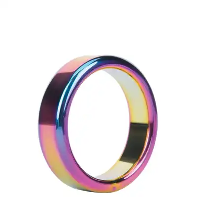 Malestation - Metal Ring Rainbow 48. Wytrzymały ring ze stali nierdzewnej w kolorze tęczowym 