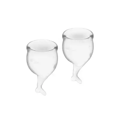 Tampony - Satisfyer Feel Secure Menstrual Cup (Transparent)