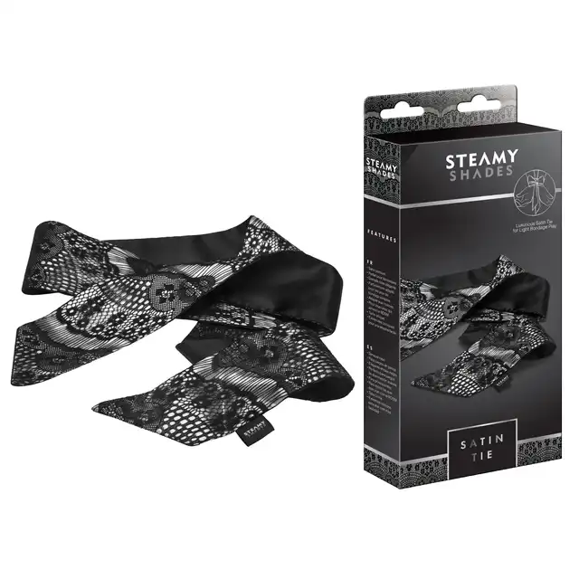Steamy Shades - Satin Tie - luksusowy, satynowy krawat do wiązania