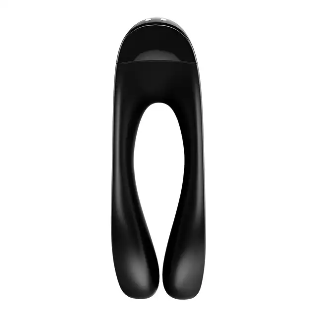 Satisfyer - Candy Cane Black - wszechstronny wibrator na palec. Stymulacja wielu miejsc erogennych