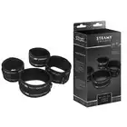 Steamy Shades  - Wrist To Ankle Cuffs - połączone kajdanki na nadgarstki i kostki, ostra sesja BDSM