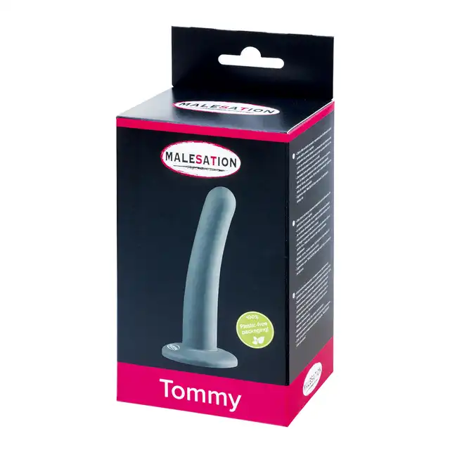 Malesation - Tommy Dildo schwarz - dildo o ergonomicznej konstrukcji, bezwonny silikon