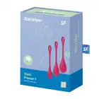 Satisfyer - Yoni Power 1 Red - zestaw kulek Gejszy. Ultra przyjemny silikon medyczny