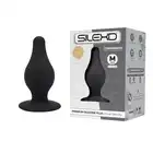 SilexD - Model 2 Silicone Plug M black. Termoreaktywna silikonowa wtyczka analna