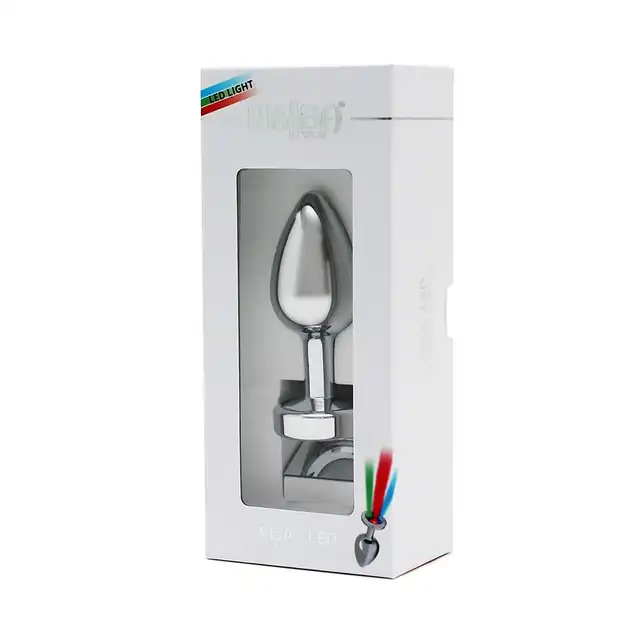 Rimba Toys - Pisa Butt Plug Led. Efektowny metalowy korek analny ze światłami LED