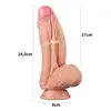 Lovetor - Nature Cock. Podwójny silikon. King size. Jak żywy, wielki gruby penis z jądrami. Przygoda życia.