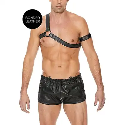 Ouch! - Gladiator Harness - Męski mega harnes. One Size - Czarna.  Fetish Brand of the Year 