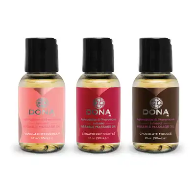 Dona - Massage Geschenkset Gearomatiseerd (3 x 30 ml)