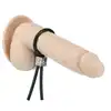 Lux Active - Tether Adjustable Cock Tie. Czarne lasso na penisa z motywem czaszki 