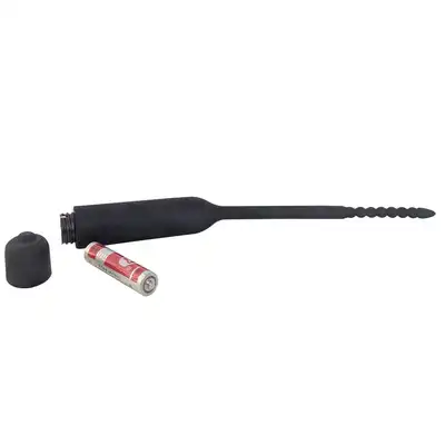 Brutus - Trembler Vibrating. Silikonowy teksturowany dilator z mocnymi wibracjami 