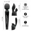 You2Toys - Wand Vibrator USB. Ekskluzywna silikonowa różdżka z 2 stymulującymi nakładkami . Niesamowita.