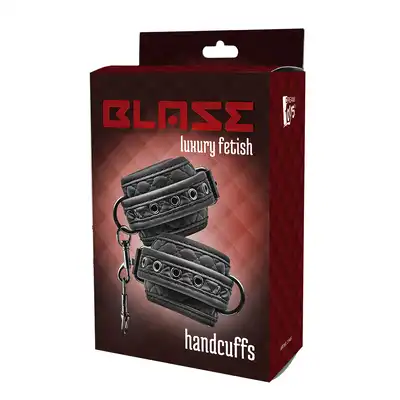 Dream Toys - Blaze Handcuff Diamond Black - luksusowe kajdanki na ręce. Ekstremalna sesja BDSM