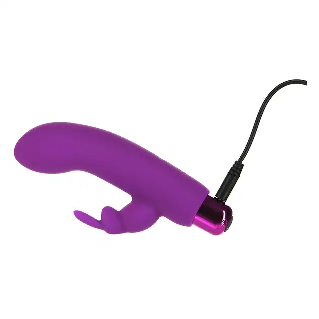 PowerBullet - Alice`s Bunny USB. Wibrator 2w1 z króliczkiem o mega mocnych wibracjach wprost z Krainy Czarów 