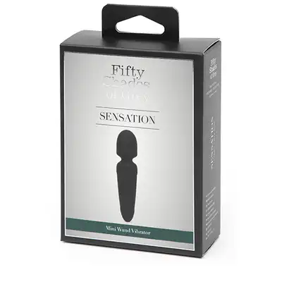 Fifty Shades of Grey - Sensation Mini Wand Vibrator - znakomity mini wibrator w kształcie różdżki. Elegancja i przyjemność