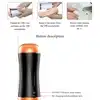 Boss Series - Vibrating Masturbation Anus &amp; Vagina. Dwustronny masturbator z funkcją wibracji, pulsacji i eskalacji. Niesamowite efekty dźwiękowe i interaktywna funkcja