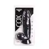 Kiotos Cox -  Black 002 - grube, czarne realistyczne dildo. Mocna przyssawka!