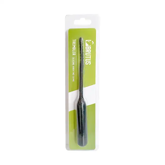 Brutus - Trembler Vibrating. Silikonowy teksturowany dilator z mocnymi wibracjami 