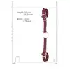 Ouch Halo - Handcuff With Connector - Burgundy - stylowy zestaw do zniewalania. Luksusowa sesja BDSM
