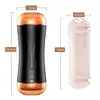 Boss Series - Vibrating Masturbation Anus &amp; Vagina. Dwustronny masturbator z funkcją wibracji, pulsacji i eskalacji. Niesamowite efekty dźwiękowe i interaktywna funkcja