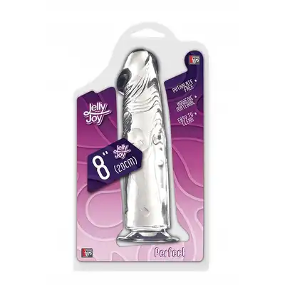 Dream Toys - 8inch Clear Dong. Transparentne dildo z grawerem 20 cm 