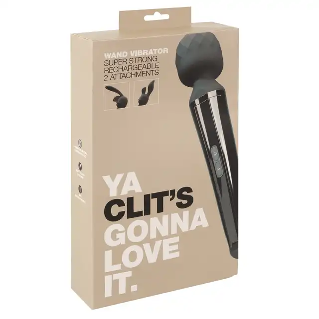 You2Toys - Wand Vibrator USB. Ekskluzywna silikonowa różdżka z 2 stymulującymi nakładkami . Niesamowita.