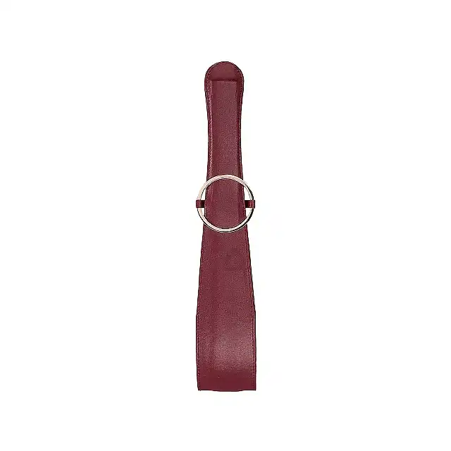 Ouch Halo - Belt Flogger - Burgundy - gustowny bat. Luksusowa sesja BDSM