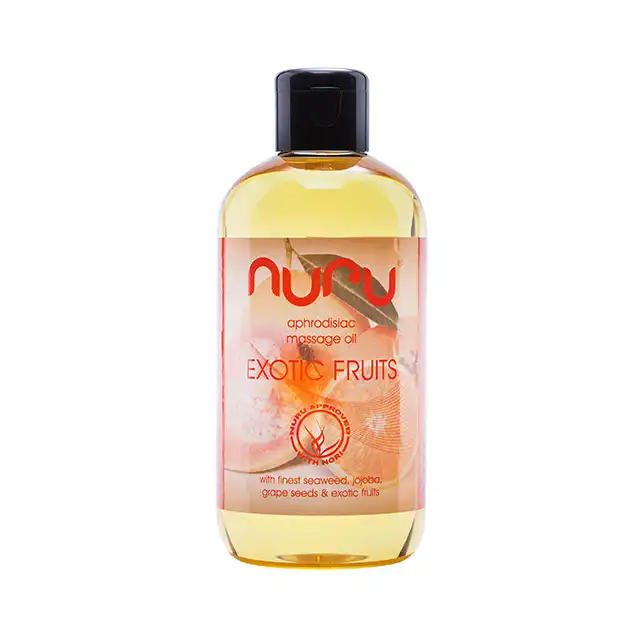 Nuru - Massage Oil Exotic Fruits 250 ml. Olejek do masażu nuru z egzotycznych owoców o elektryzująco świeży, zapachu