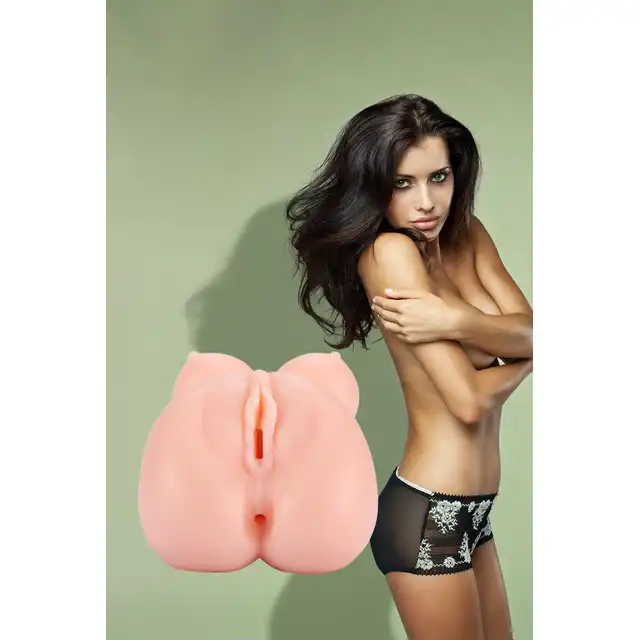 Dream Toys - The Girl Next Door OLIVIA - nieziemski masturbator z podwójnym wejściem i piersiami