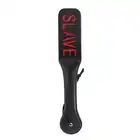 Oproducts - Whip paddle slave - czarna, mocna packa z czerwony napisem SLAVE