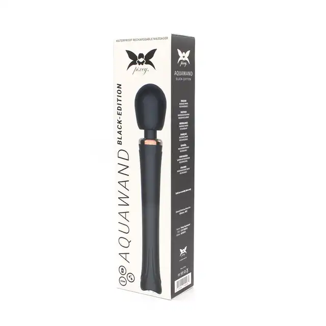 Pixey - Aquawand Black Edition - wodoszczelna różdżka do masażu. Niesamowita przyjemność